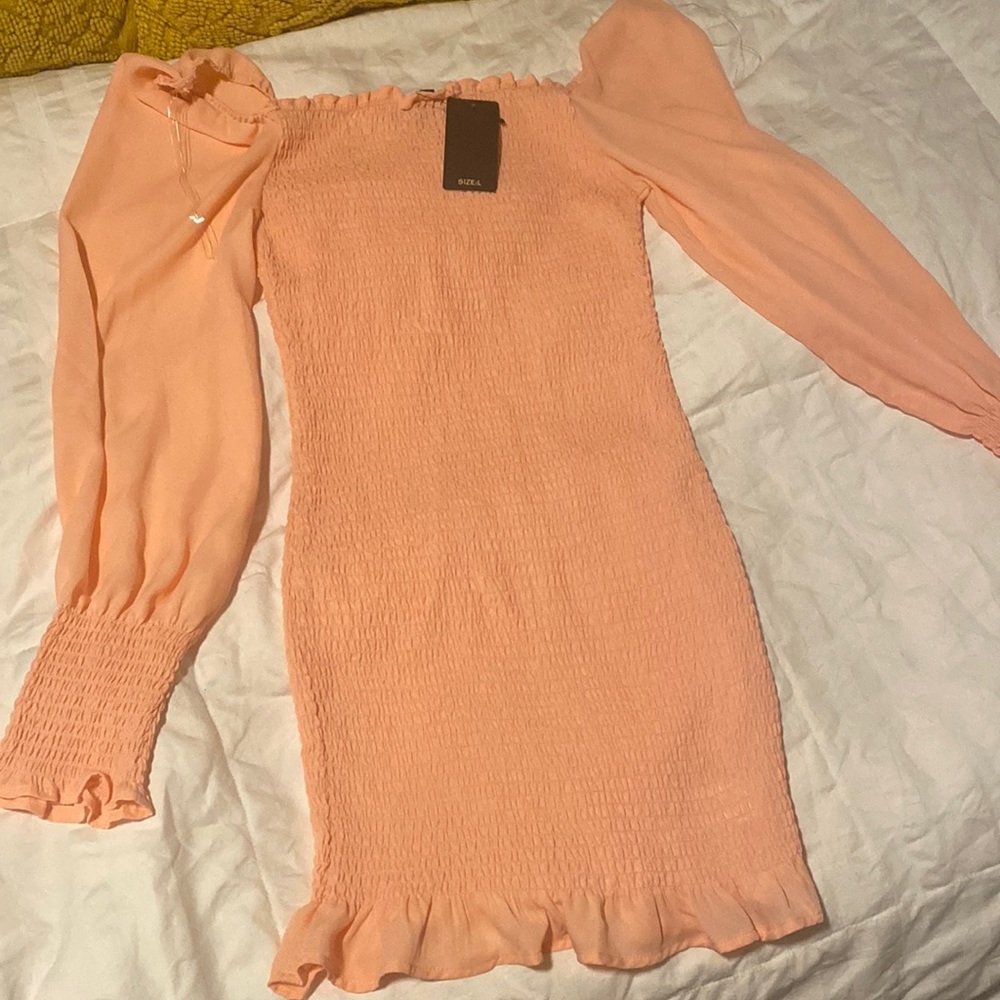 Coral dress!!